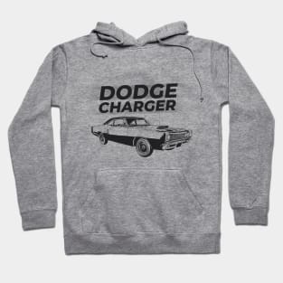 Dodge Charger Classic Car outline Hoodie